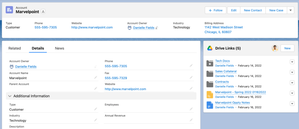 Drive Connect Lightning Component with linked files and folderrs